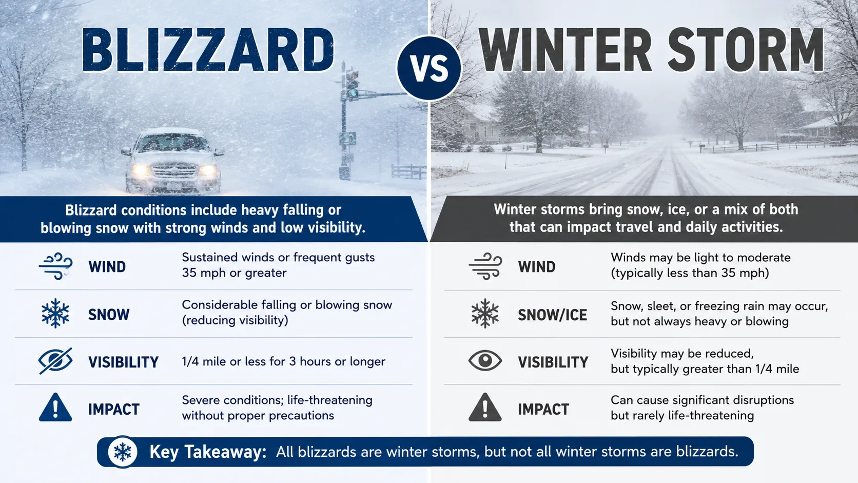 Blizzard vs Winter Storm: What's Actually Different