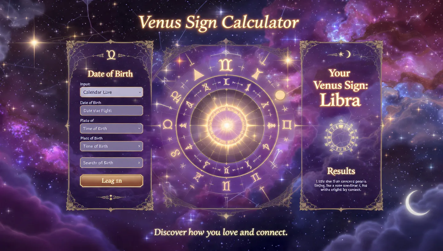 Venus Sign Calculator: Find Your Venus Sign, Discover What It Means & How It Shapes Your Love Life