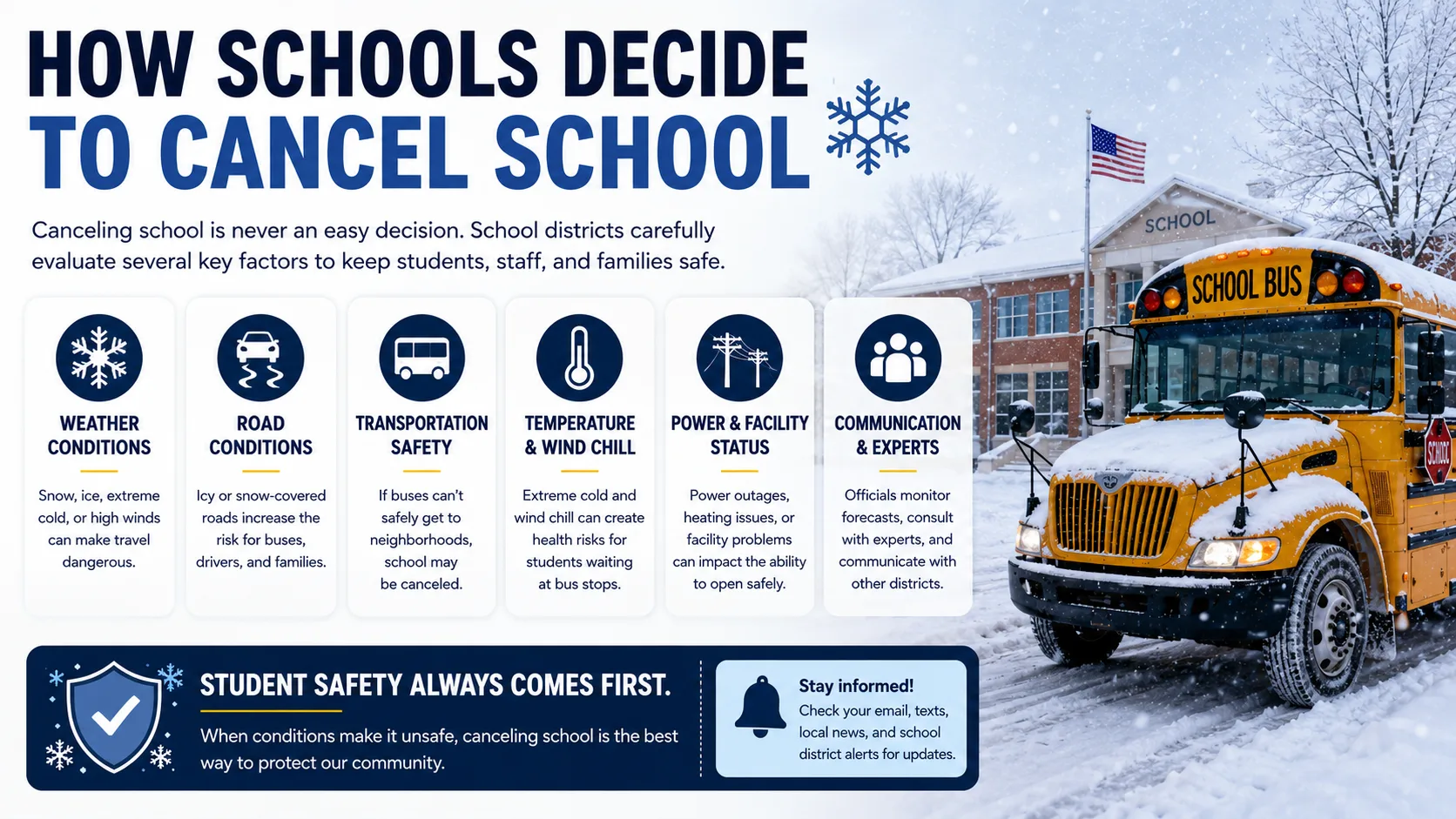 How Schools Decide to Cancel School