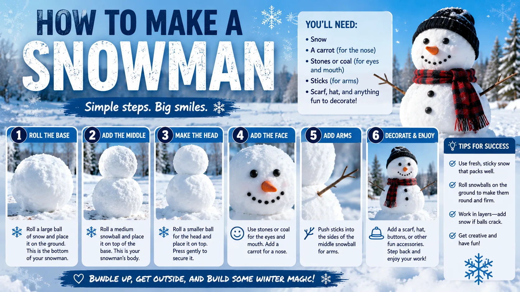 How to Make a Snowman: A Simple Step-by-Step Guide