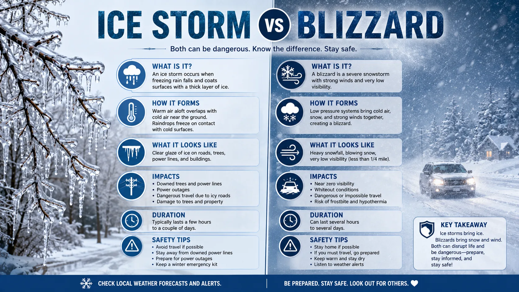 Ice Storm vs Blizzard: What's the Real Difference?
