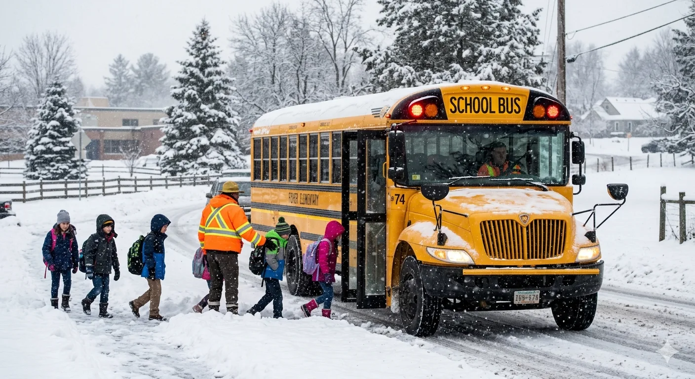 School Bus Safety During Snowstorms : What Every Parent Should Know