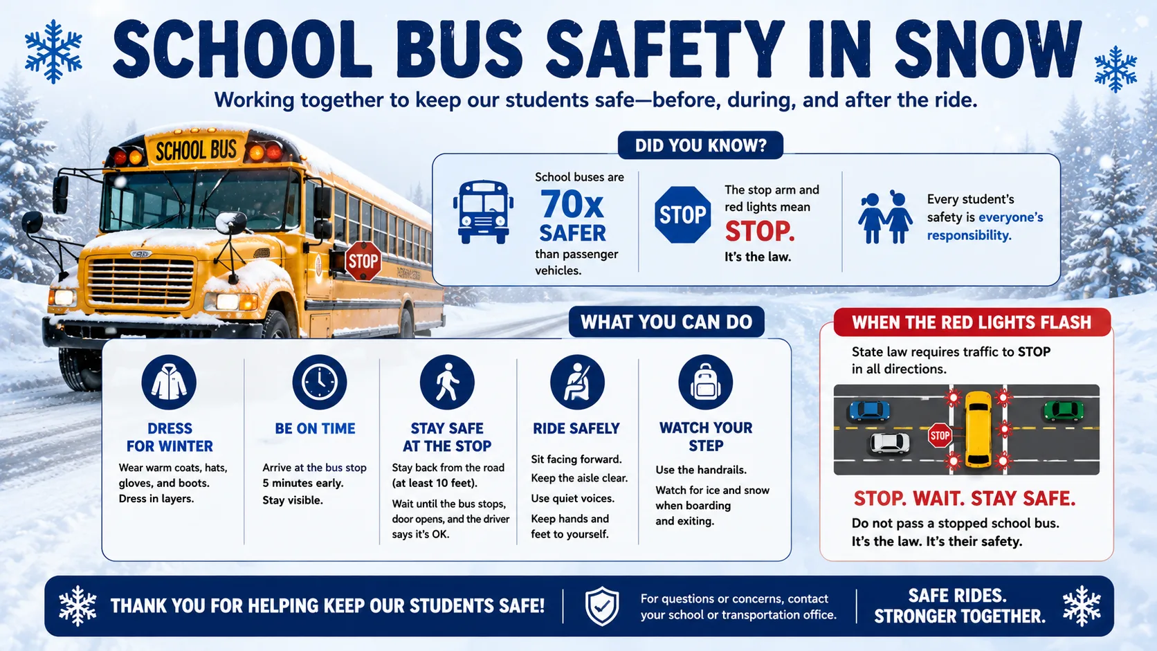 School Bus Safety in Snow: The Complete 2026 Guide for Parents, Drivers, and Kids