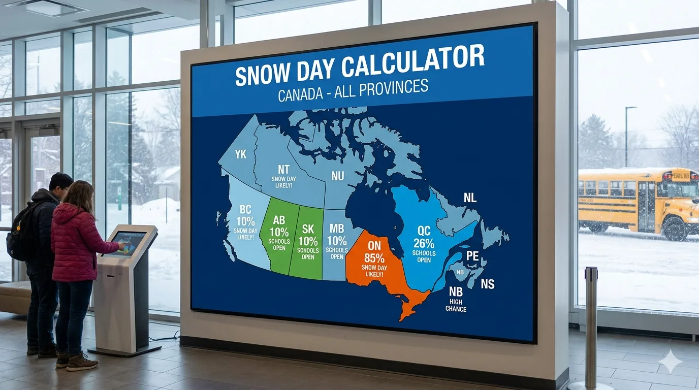 Snow Day Calculator Canada: All Provinces Covered
