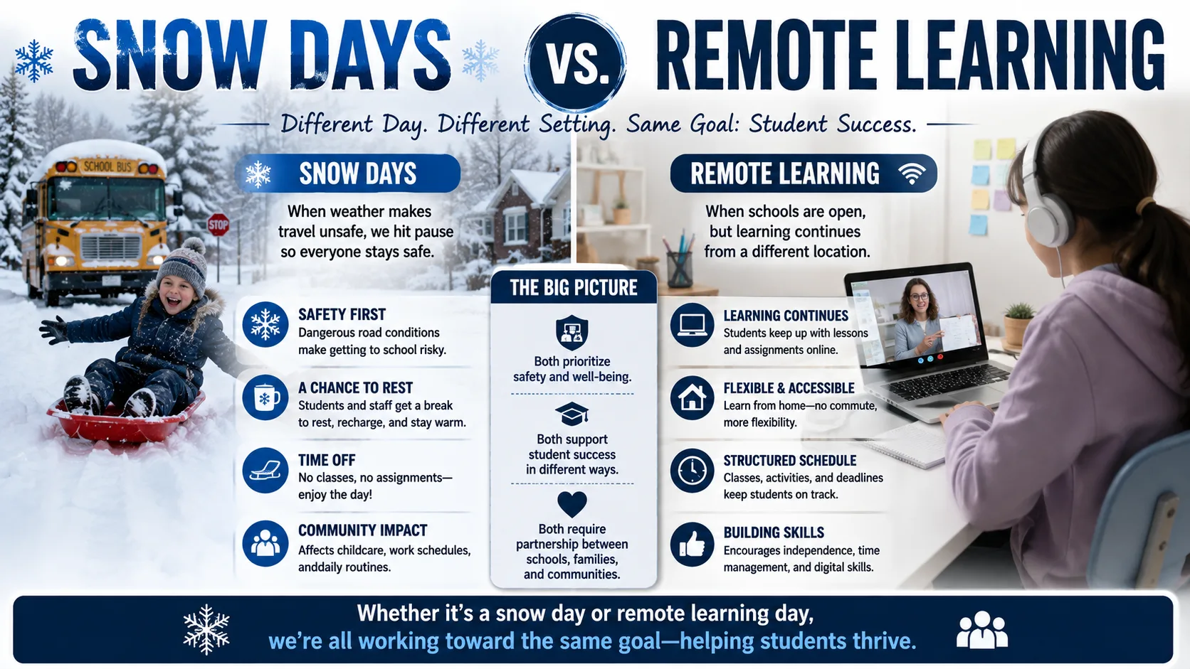Snow Days vs Remote Learning 2026: What Districts Are Doing
