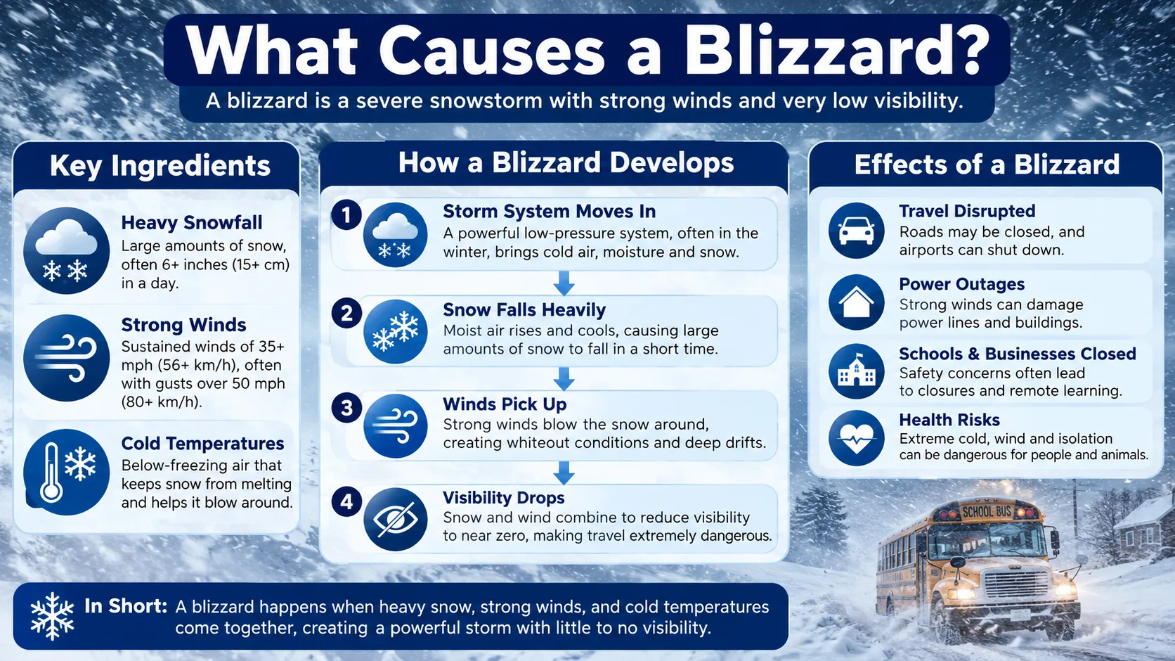 What Causes a Blizzard? The Science Explained